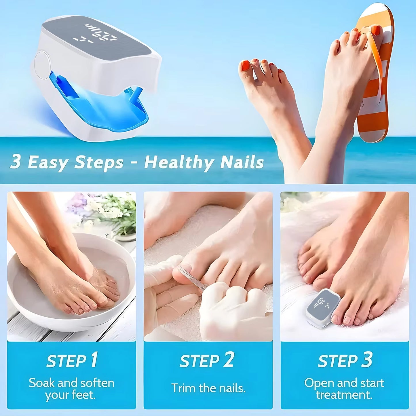 Rapid-Action Healthy Nail LED Revitalizer